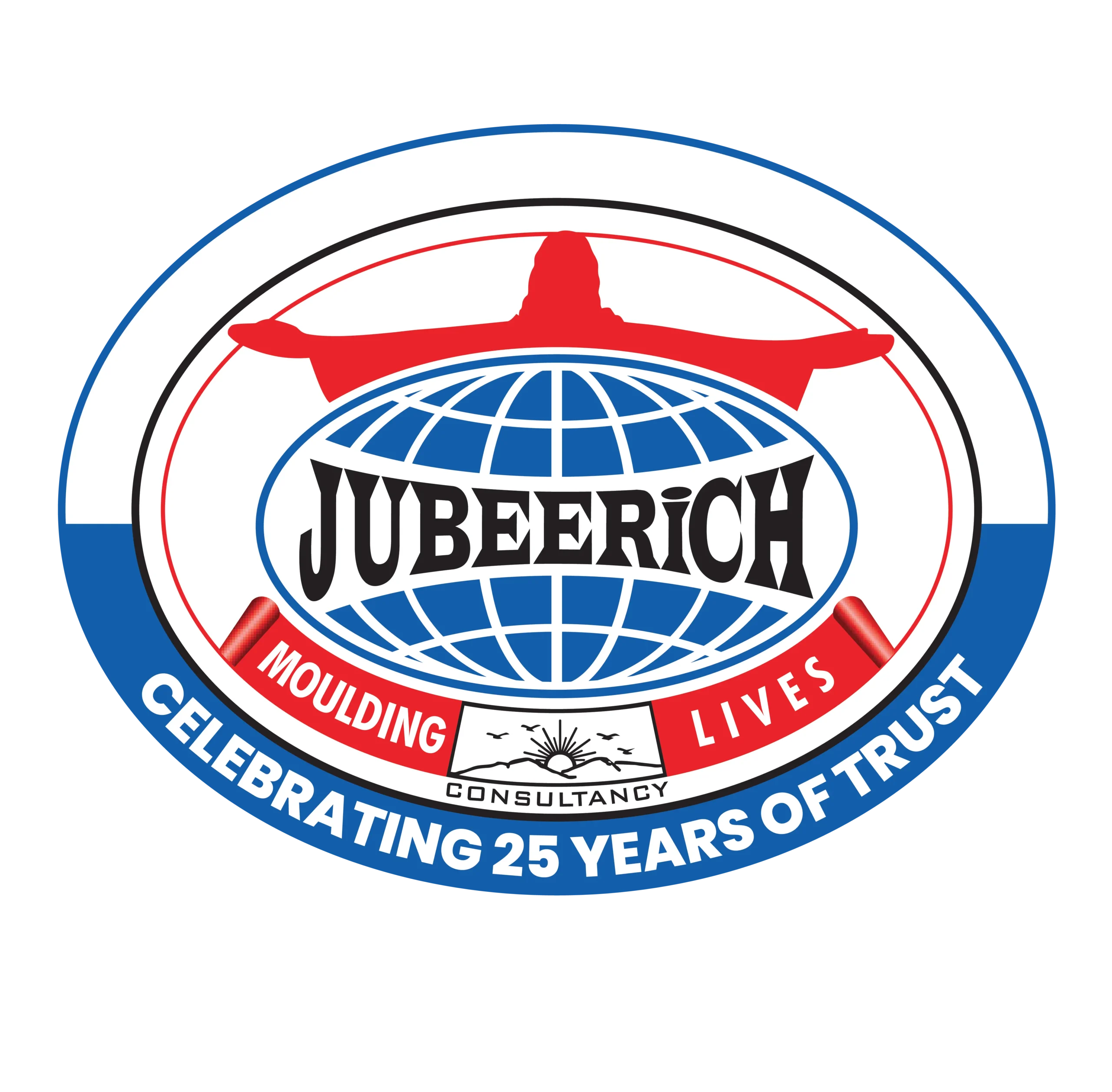 Jubeerich Study Abroad logo, featuring a modern and dynamic design with the brand name in bold, contemporary typography