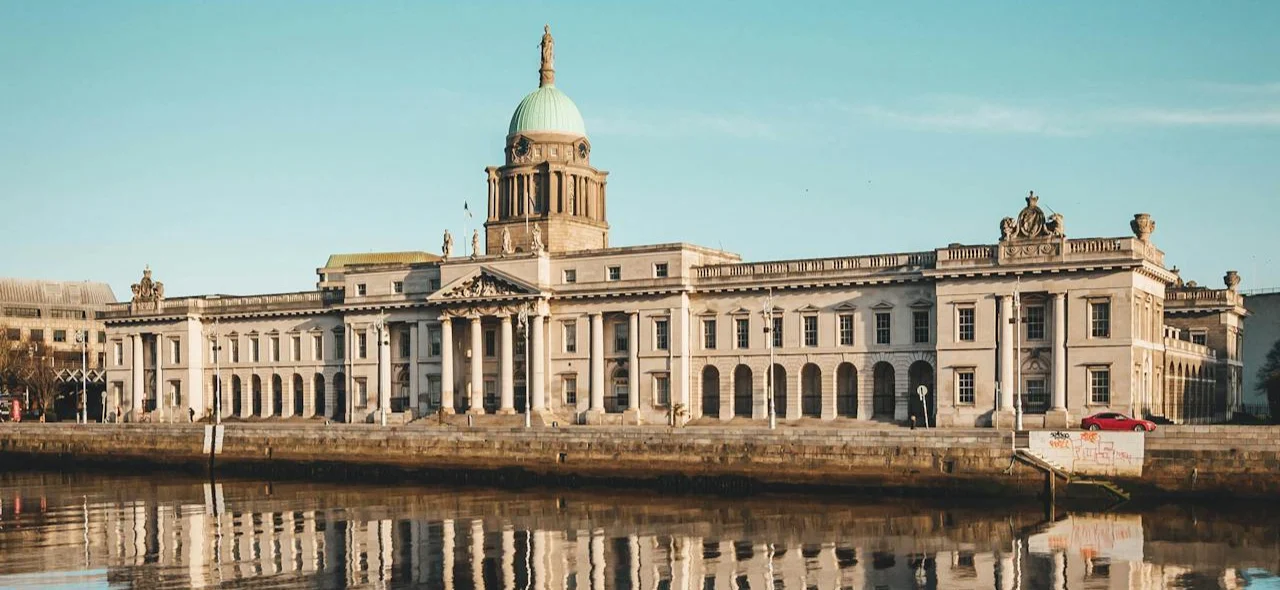 Ireland as a study abroad destination with students on a busy street