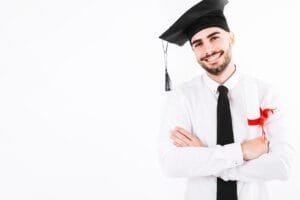 Man with a UK scholarship for international students