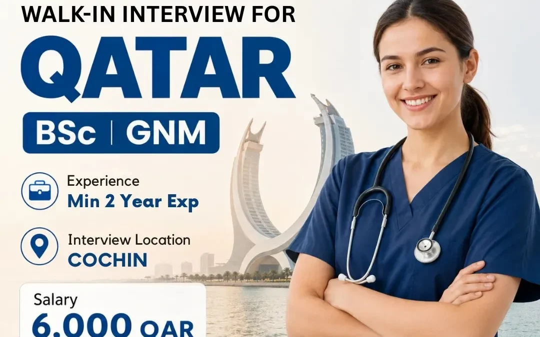 Walk-In Interview for Female Nurses – Qatar